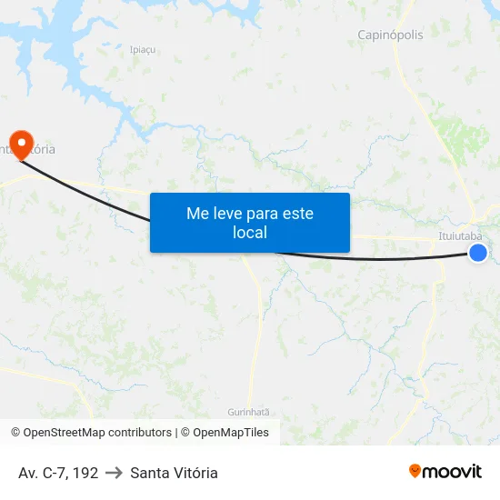 Av. C-7, 192 to Santa Vitória map