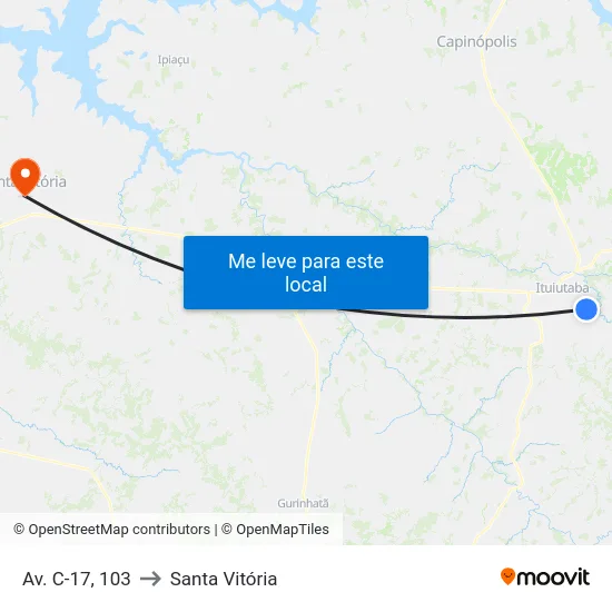 Av. C-17, 103 to Santa Vitória map