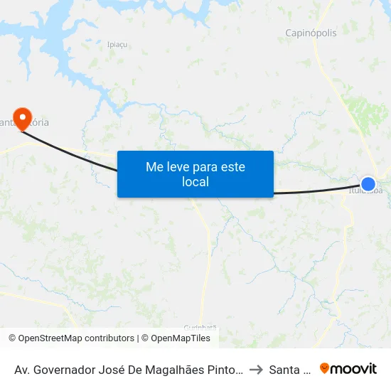 Av. Governador José De Magalhães Pinto, 115 | Chevrolet Autoclã to Santa Vitória map