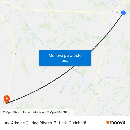 Av. Athaíde Quirino Ribeiro, 711 to Gurinhatã map