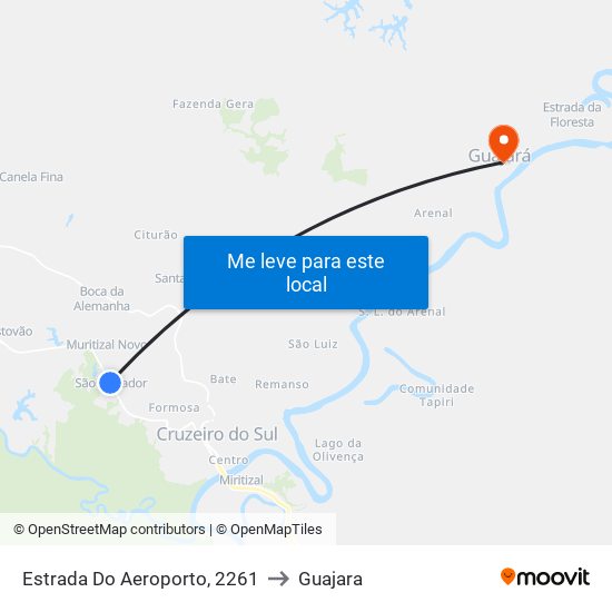 Estrada Do Aeroporto, 2261 to Guajara map