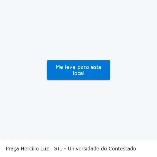 Praça Hercílio Luz to GTI - Universidade do Contestado map