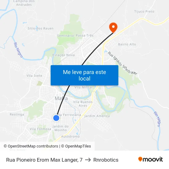 Rua Pioneiro Erom Max Langer, 7 to Rnrobotics map