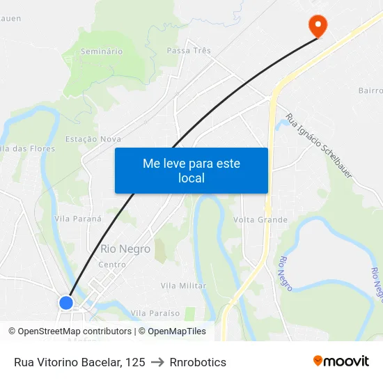 Rua Vitorino Bacelar, 125 to Rnrobotics map