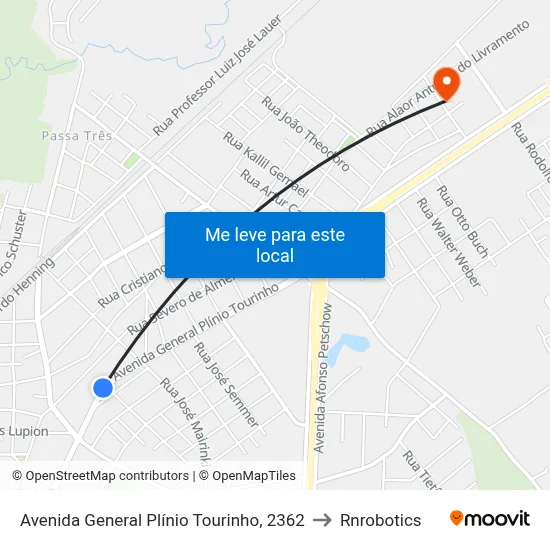 Avenida General Plínio Tourinho, 2362 to Rnrobotics map