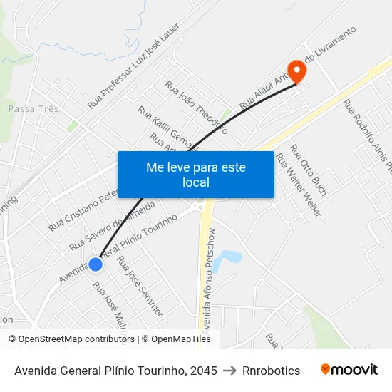 Avenida General Plínio Tourinho, 2045 to Rnrobotics map