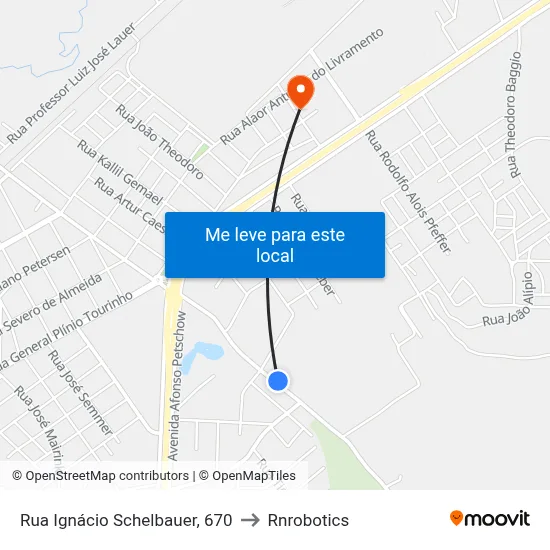 Rua Ignácio Schelbauer, 670 to Rnrobotics map
