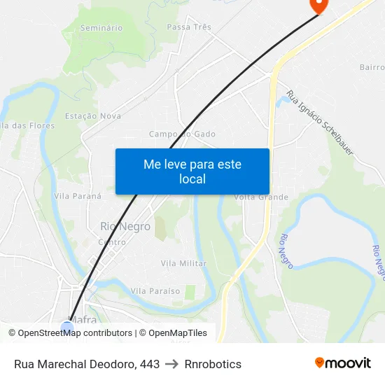 Rua Marechal Deodoro, 443 to Rnrobotics map