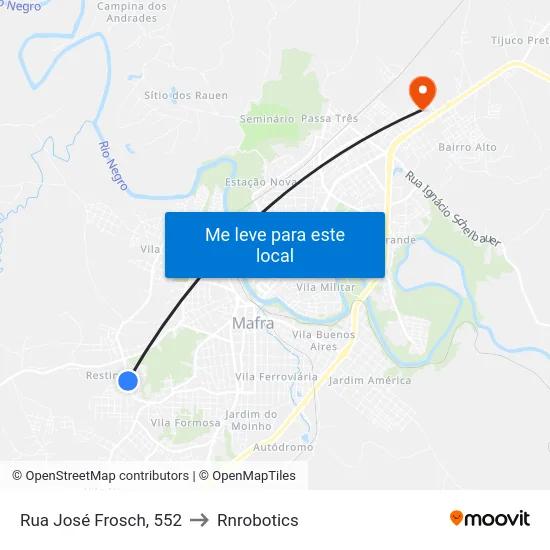 Rua José Frosch, 552 to Rnrobotics map