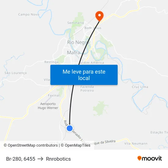 Br-280, 6455 to Rnrobotics map