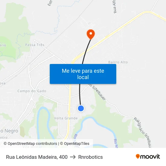 Rua Leônidas Madeira, 400 to Rnrobotics map