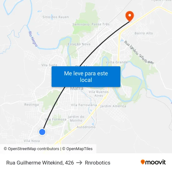 Rua Guilherme Witekind, 426 to Rnrobotics map