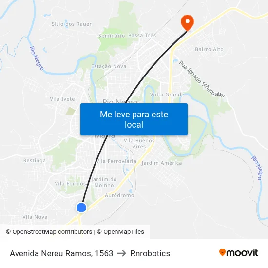 Avenida Nereu Ramos, 1563 to Rnrobotics map
