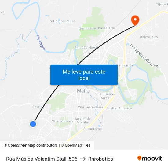 Rua Músico Valentim Stall, 506 to Rnrobotics map