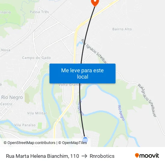 Rua Marta Helena Bianchim, 110 to Rnrobotics map