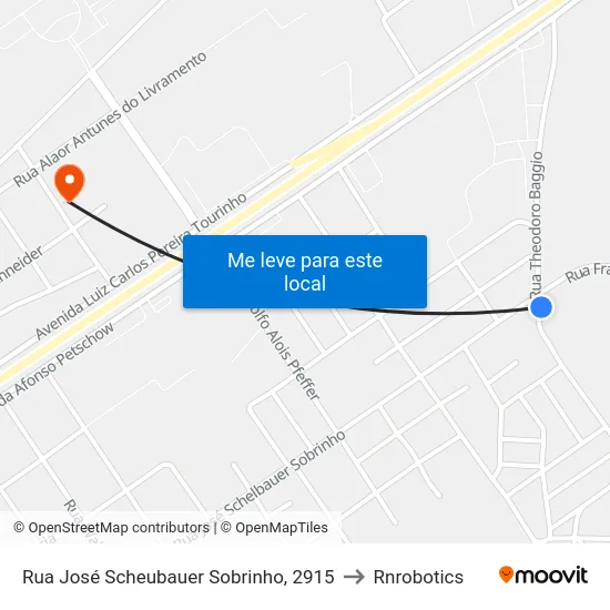 Rua José Scheubauer Sobrinho, 2915 to Rnrobotics map