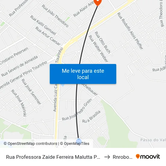 Rua Professora Zaide Ferreira Malutta Pereira, 137 to Rnrobotics map