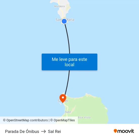 Parada De Ónibus to Sal Rei map