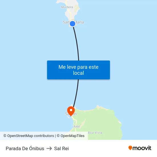 Parada De Ónibus to Sal Rei map
