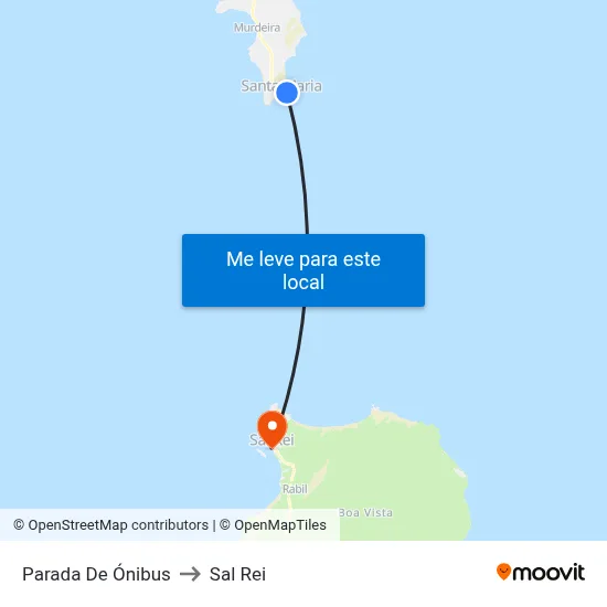 Parada De Ónibus to Sal Rei map