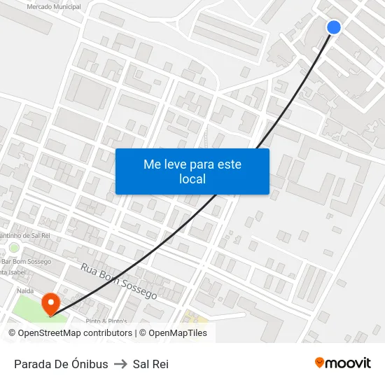 Parada De Ónibus to Sal Rei map