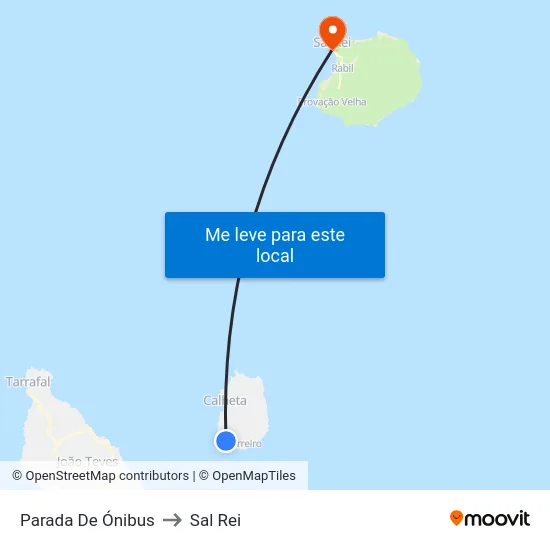 Parada De Ónibus to Sal Rei map