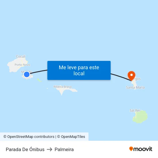 Parada De Ónibus to Palmeira map