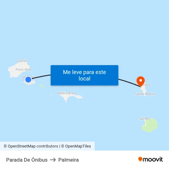 Parada De Ónibus to Palmeira map