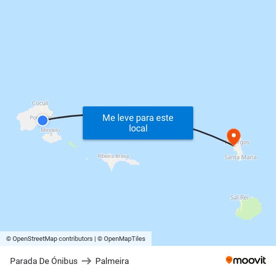 Parada De Ónibus to Palmeira map