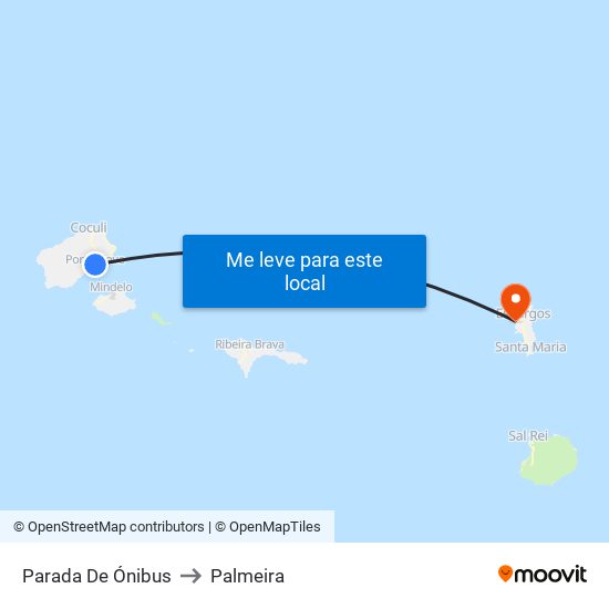 Parada De Ónibus to Palmeira map