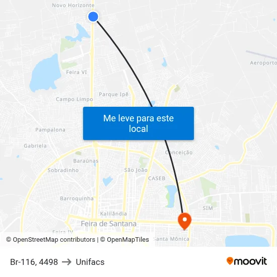 Br-116, 4498 to Unifacs map