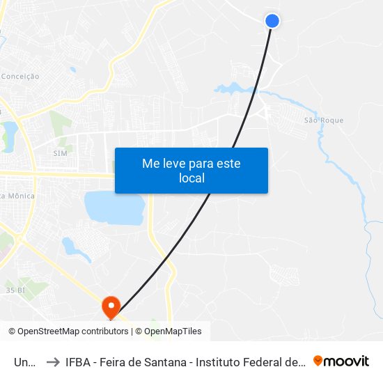 Unnamed to IFBA - Feira de Santana - Instituto Federal de Educação Ciencias e Tecnologia da Bahia map