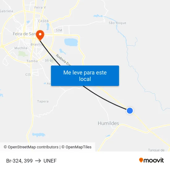 Br-324, 399 to UNEF map