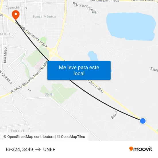 Br-324, 3449 to UNEF map