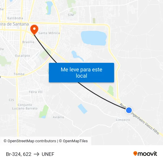 Br-324, 622 to UNEF map