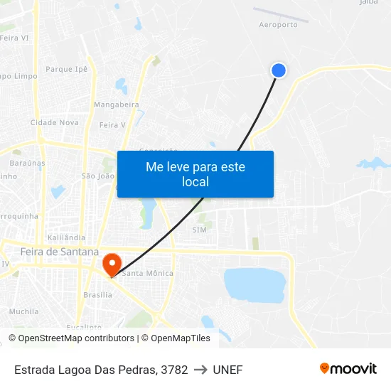 Estrada Lagoa Das Pedras, 3782 to UNEF map