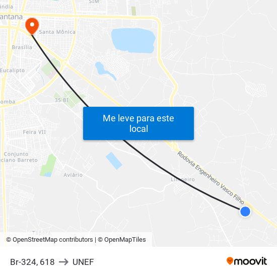 Br-324, 618 to UNEF map