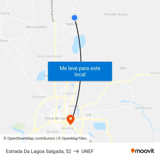 Estrada Da Lagoa Salgada, 52 to UNEF map