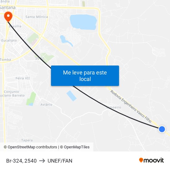 Br-324, 2540 to UNEF/FAN map