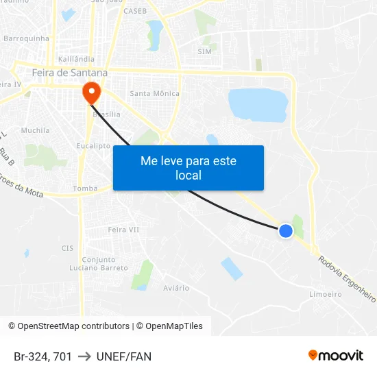 Br-324, 701 to UNEF/FAN map