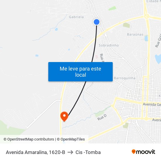 Avenida Amaralina, 1620-B to Cis -Tomba map