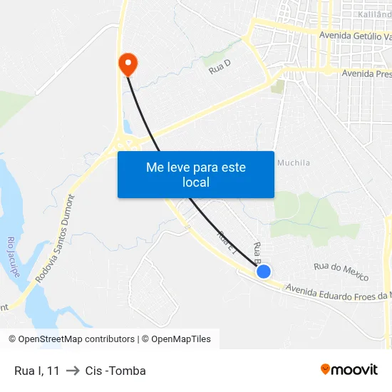 Rua I, 11 to Cis -Tomba map