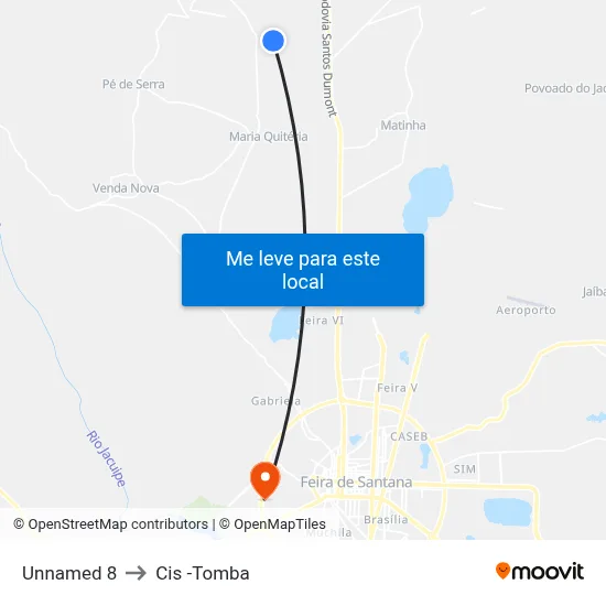 Unnamed 8 to Cis -Tomba map