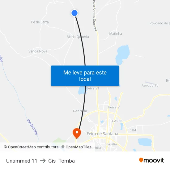 Unammed 11 to Cis -Tomba map