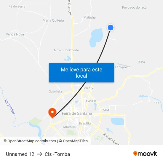 Unnamed 12 to Cis -Tomba map