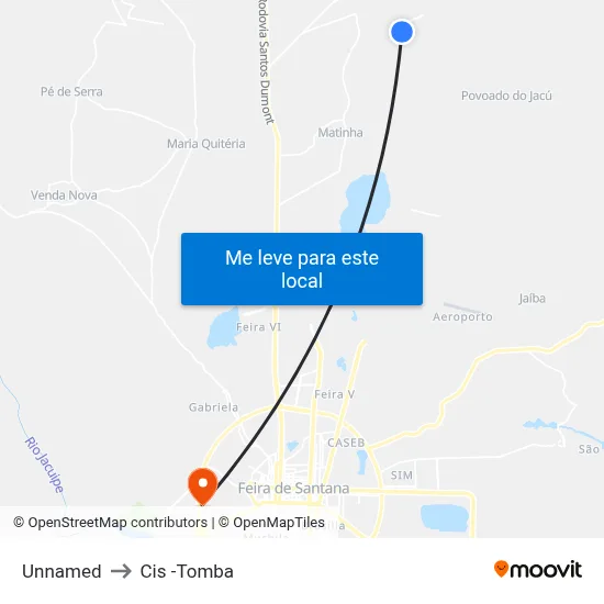Unnamed to Cis -Tomba map