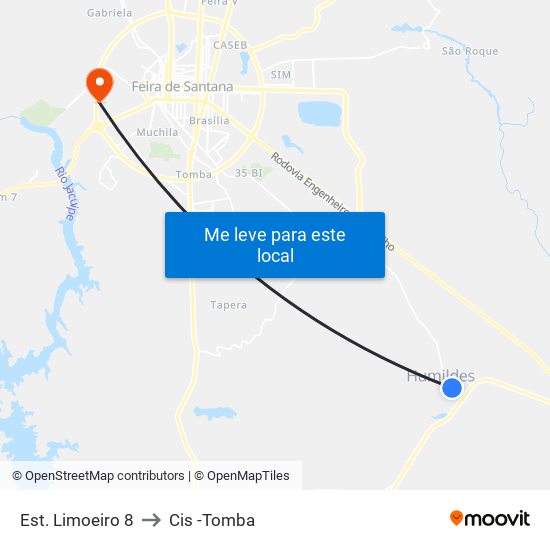 Est. Limoeiro 8 to Cis -Tomba map