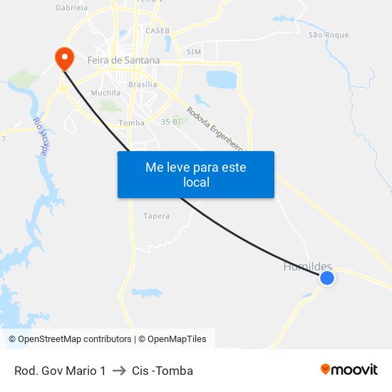 Rod. Gov Mario 1 to Cis -Tomba map