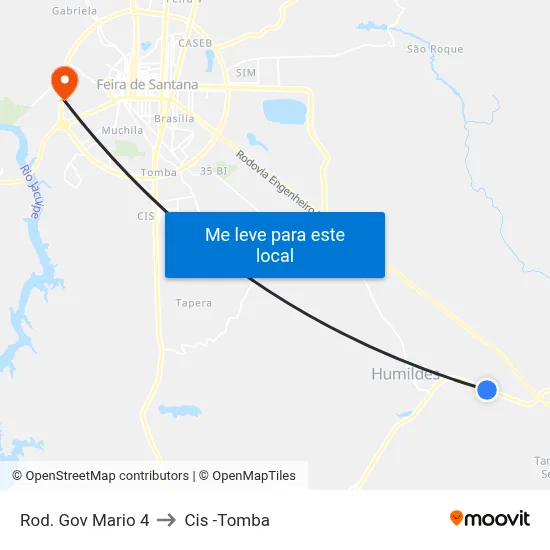 Rod. Gov Mario 4 to Cis -Tomba map