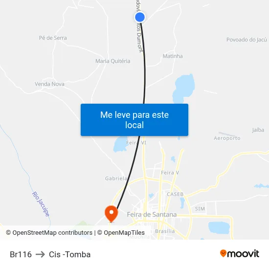 Br116 to Cis -Tomba map